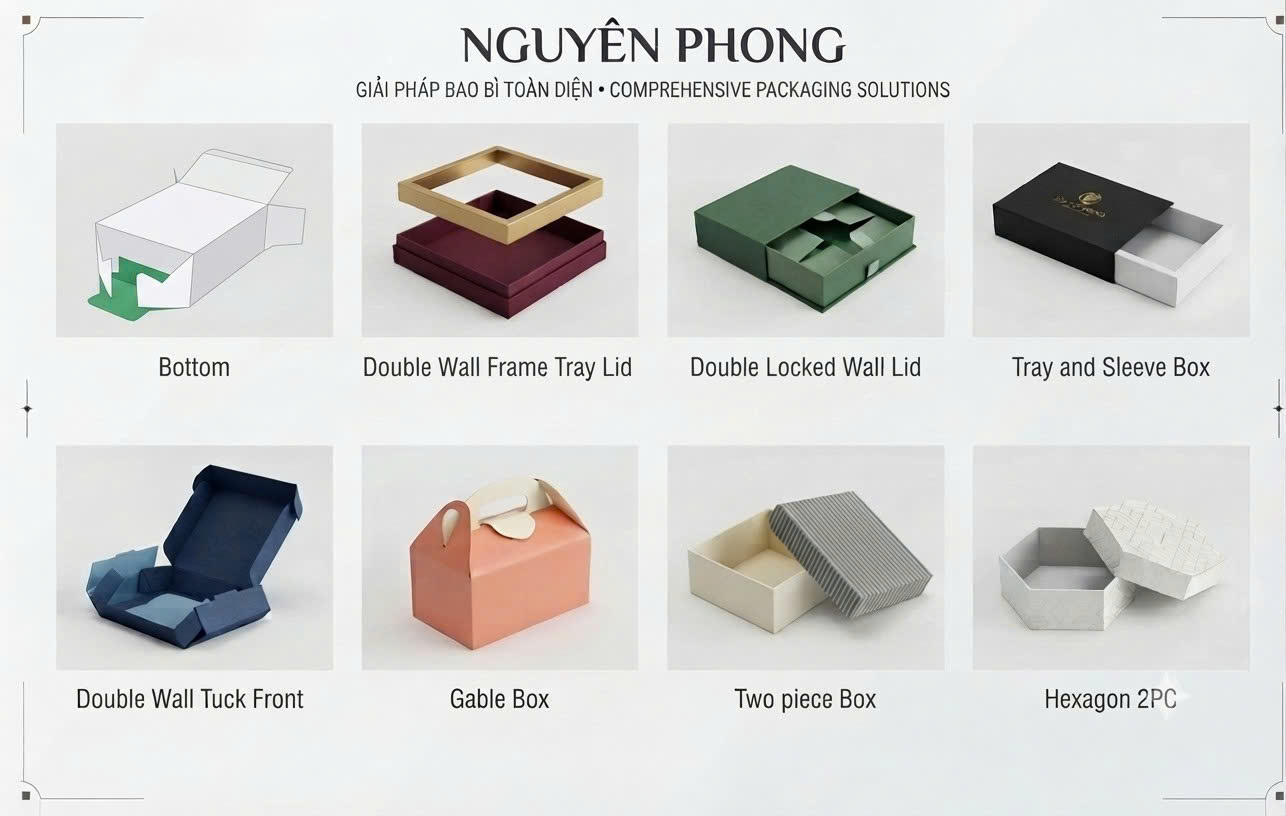 Các loại hộp giấy phổ biến 